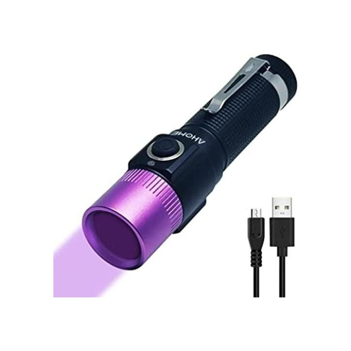 AHOME V10S Linterna de luz negra UV de 365 nm cabeza