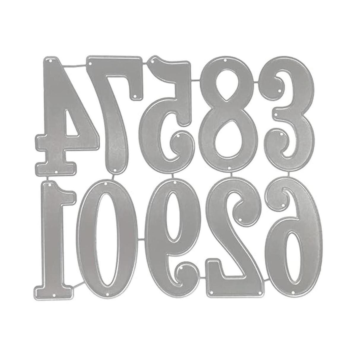 Troqueles de corte para hacer tarjetas números 09