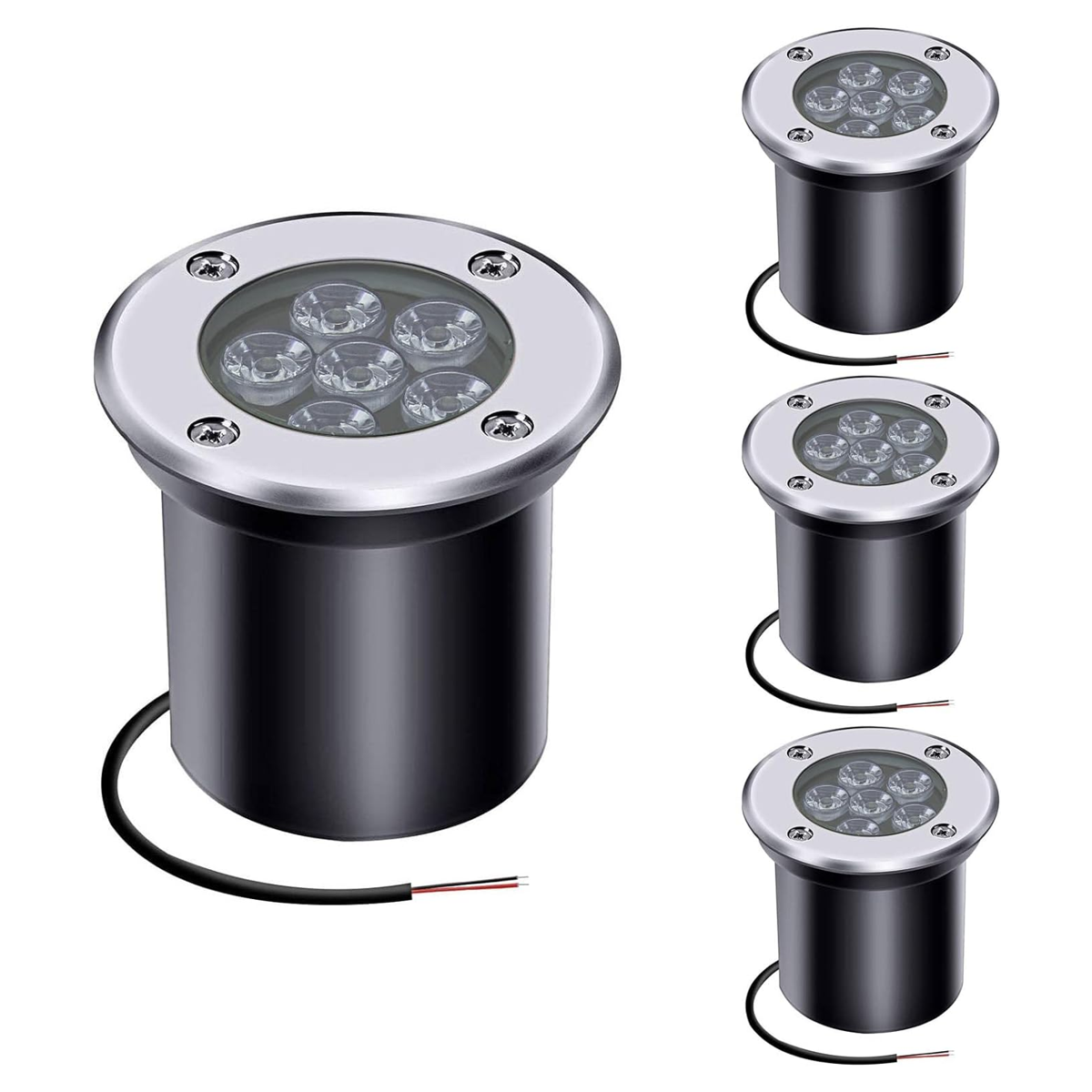 AHSELLUS Iluminación LED en el suelo luces de paisaje de