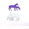 2 troqueles de corte de animales para caballos paja de_4