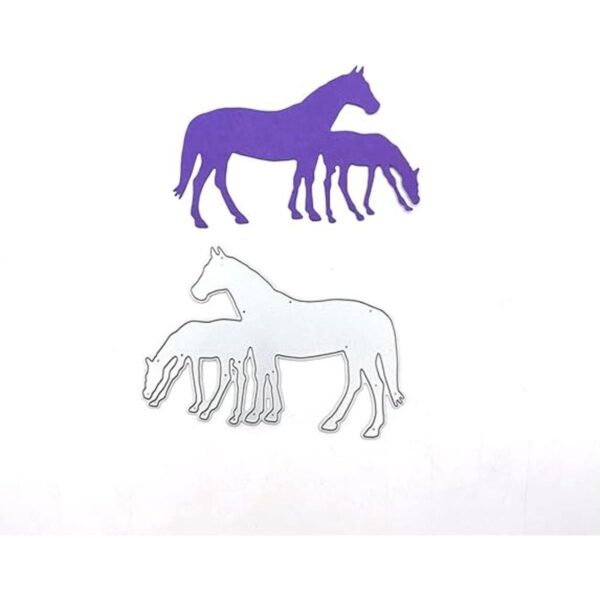 2 troqueles de corte de animales para caballos paja de_4