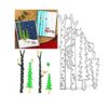 Troqueles de corte de árbol de bosque de invierno tocón_1