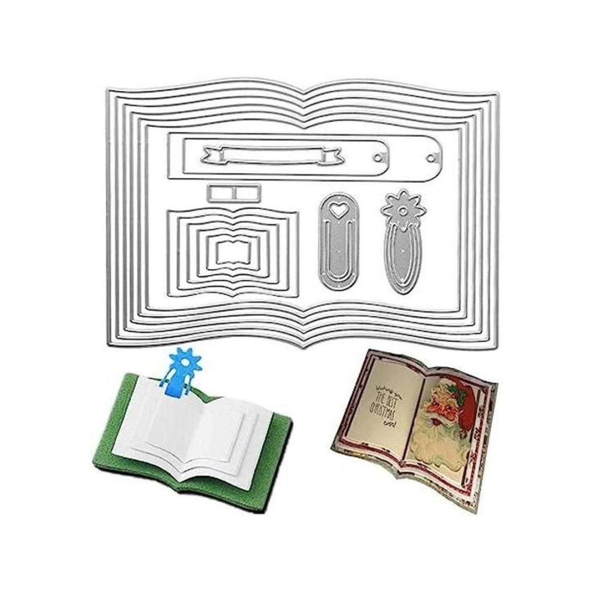 AHTOLS Troqueles de corte de libros etiquetas de