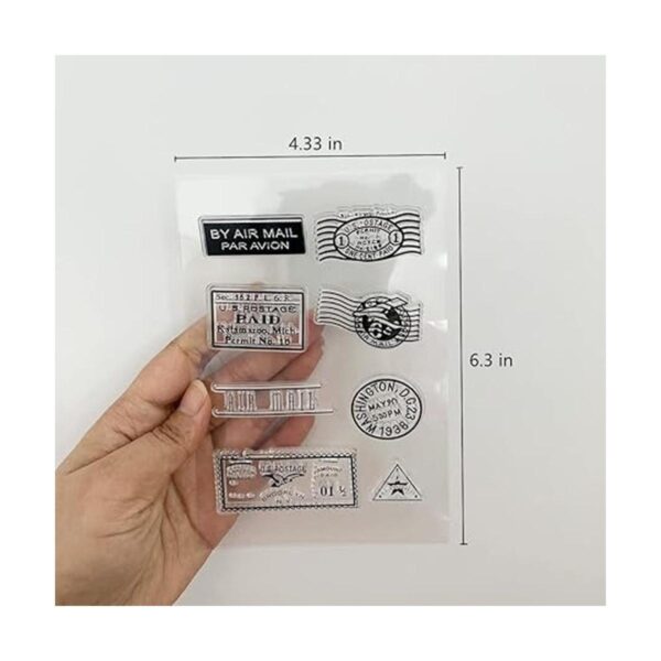 Sellos transparentes de correo patrón de viaje de viaje_2