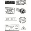 Sellos transparentes de correo patrón de viaje de viaje_6