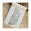Tarjeta de invitación de flores troqueles de corte de