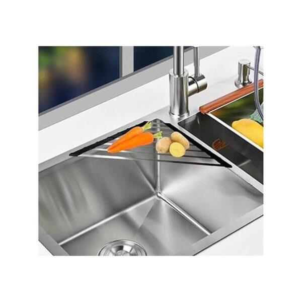 Ahyuan Escurridor de platos para fregadero de esquina