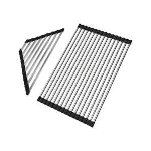 Ahyuan Escurridor de platos para fregadero de esquina
