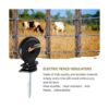 50 aisladores eléctricos negros para vallas aisladores_5