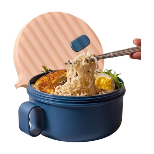 Juego de cuencos de ramen para microondas con tapa olla_1