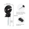 50 aisladores eléctricos negros para vallas aisladores_3