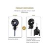 50 aisladores eléctricos negros para vallas aisladores_2