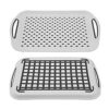 Ahyuan Estante plegable para secar platos con bandeja para