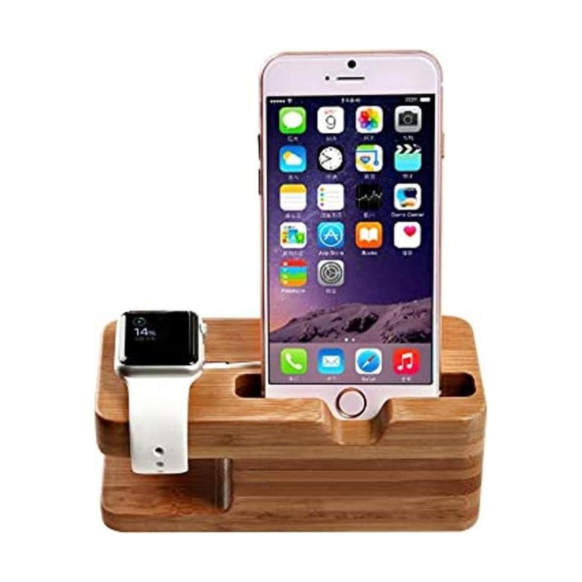 AICase Soporte para reloj iWatch de madera de bambú