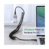 Cable USB tipo C en espiral cable USB C a USB C 6 pies