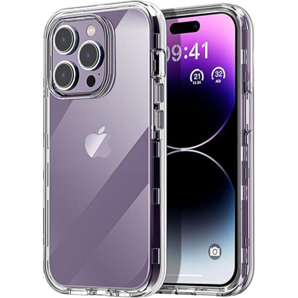 AICase Funda transparente para iPhone 14 Pro 6.1_1