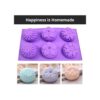 AIDOIT Moldes de jabón de silicona 3 piezas de 6