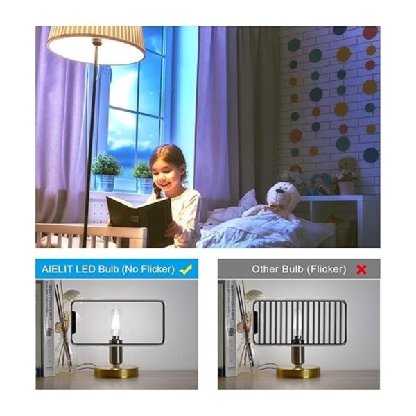 Bombilla LED regulable T8 de 2 W casquillo E12 casquillo
