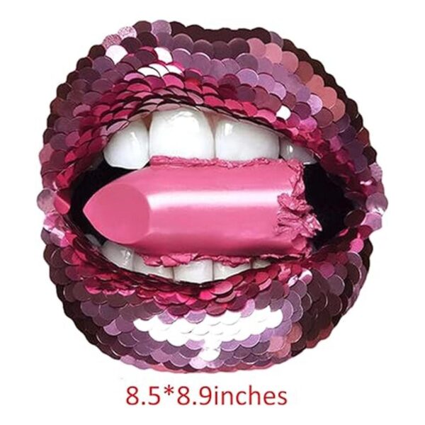 Parche de transferencia de labios para ropa 3 piezas de