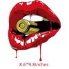 Parche de transferencia de labios para ropa 3 piezas de