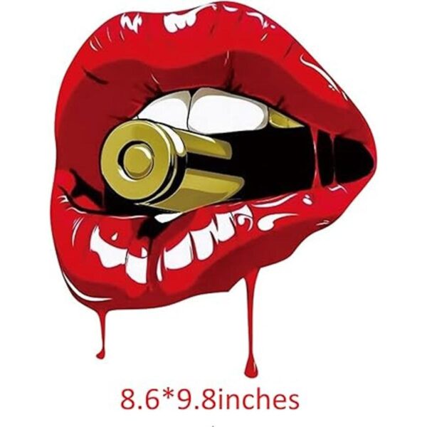 Parche de transferencia de labios para ropa 3 piezas de