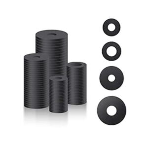 AIEX Kit surtido de 100 arandelas de goma planas_1