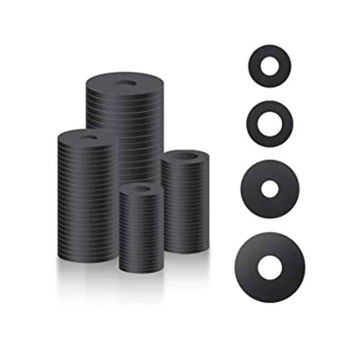 AIEX Kit surtido de 100 arandelas de goma planas