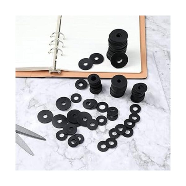 AIEX Kit surtido de 100 arandelas de goma planas_4