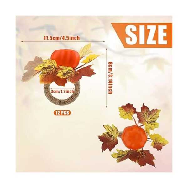 AIEX 12 servilletas de arce de calabaza servilletas de_2