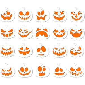 AIEX 20 plantillas de Halloween reutilizables 6 x 6