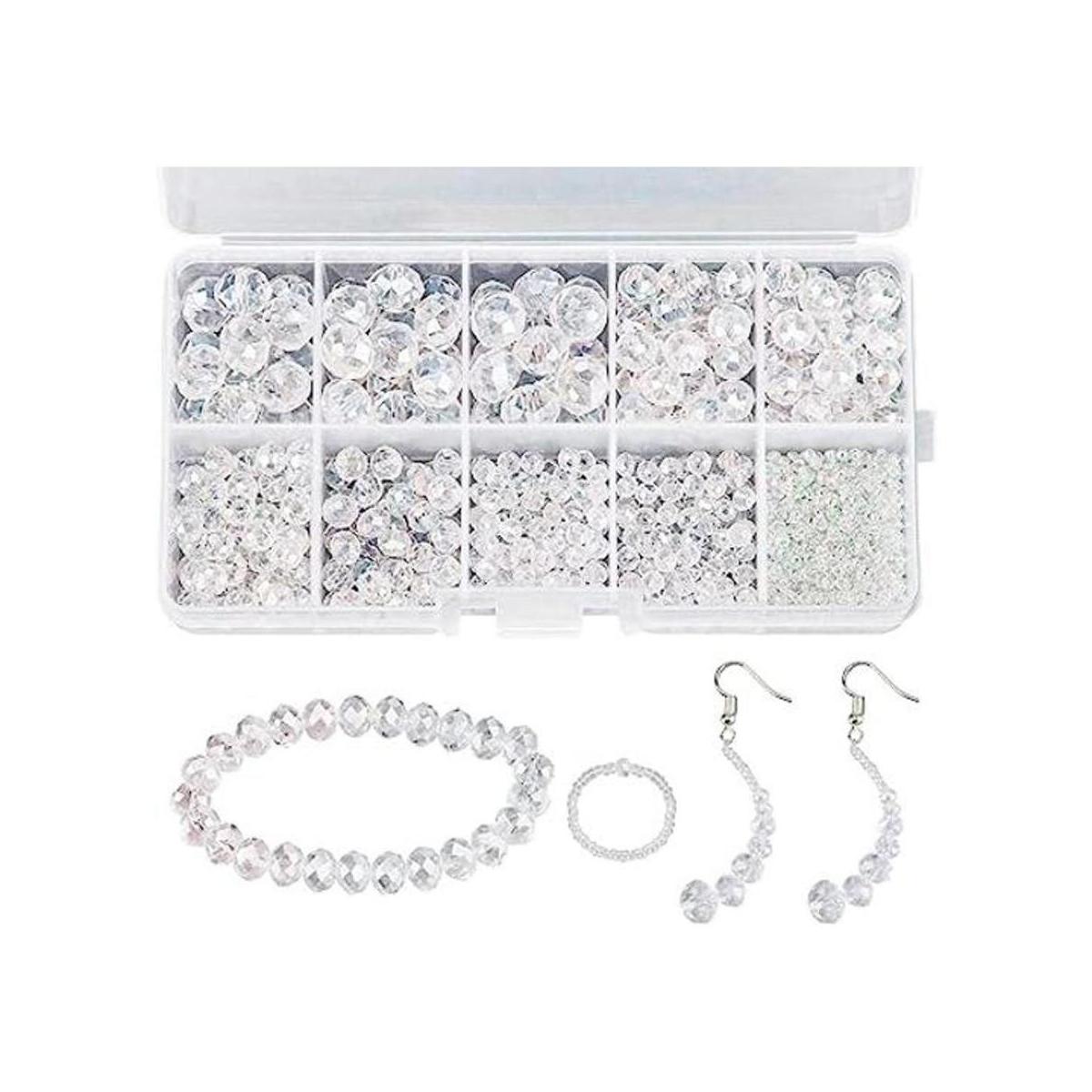 AIEX Kit de más de 900 cuentas de cristal cuentas de