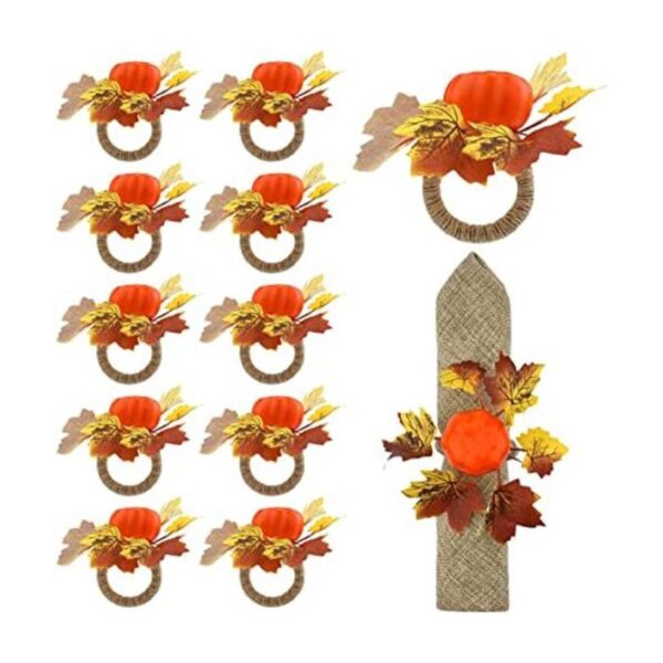 AIEX 12 servilletas de arce de calabaza servilletas de_1