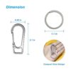 Titanium Heavy Duty Keychain Carabiner EDC Key Clip_2