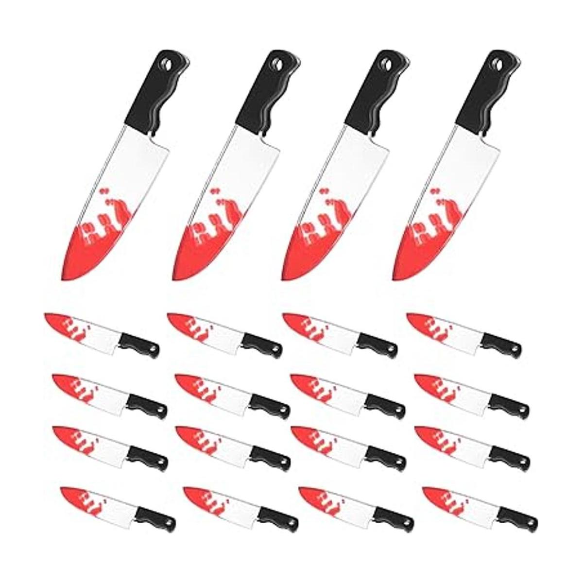 AIEX 20 colgantes de cuchillo de Halloween adornos de