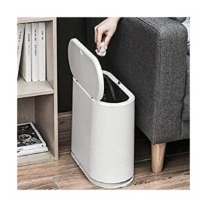Cubo de basura contenedor de basura delgado de plástico_1