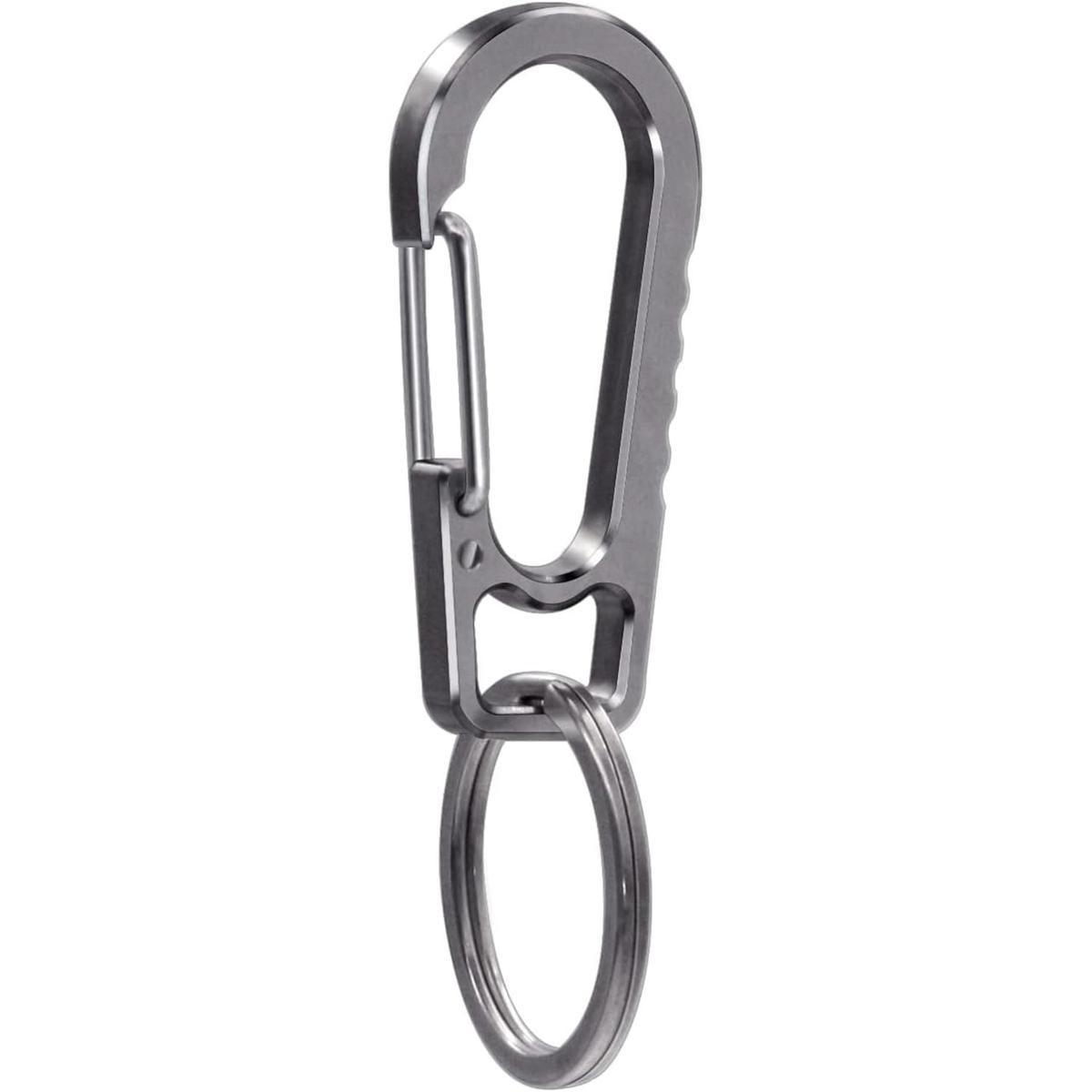 Titanium Heavy Duty Keychain Carabiner EDC Key Clip