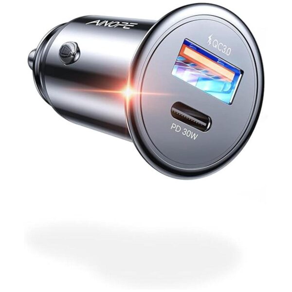 AINOPE Cargador de coche USB C de 48 W para iPhone carga_1