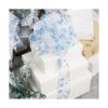 AIMUDI Cinta de copo de nieve azul y plateado con alambre_4