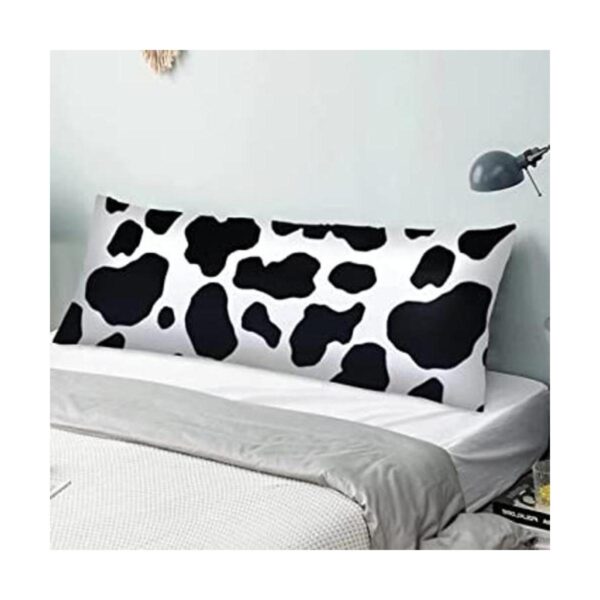 Funda de almohada corporal con estampado de vaca color