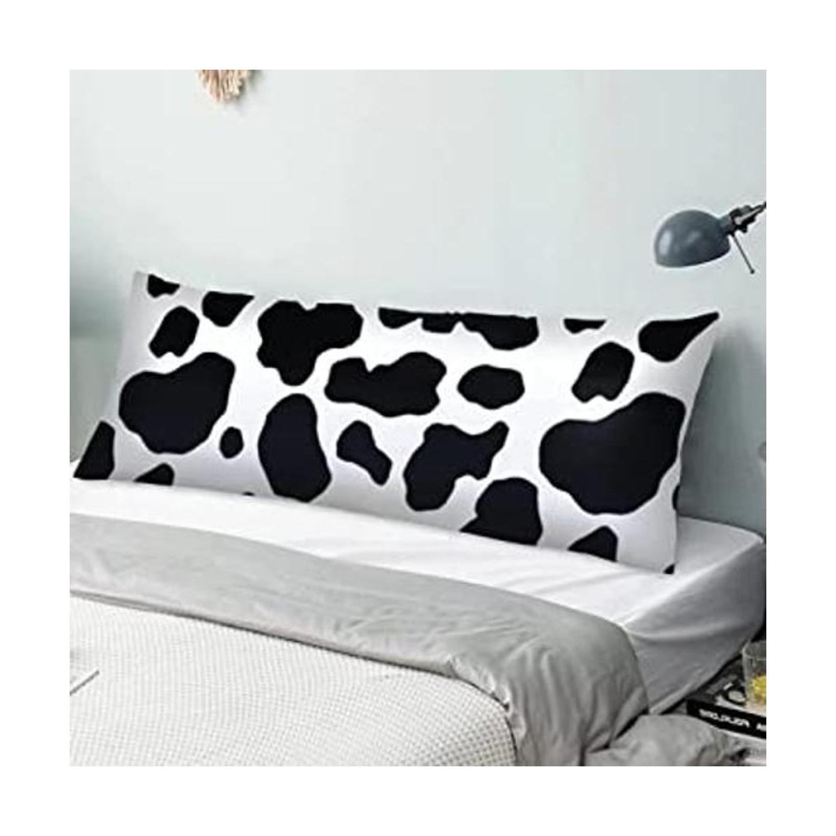 Funda de almohada corporal con estampado de vaca color