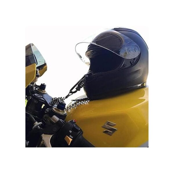 Ailelan Motorcycle Helmet Lock Cable Sleek Black Tough
