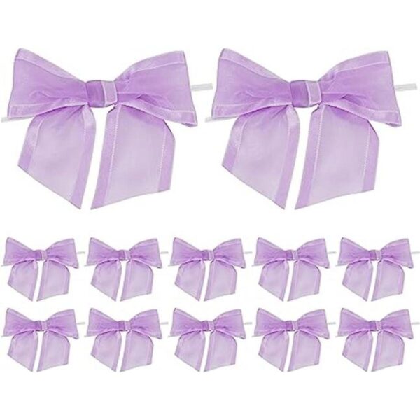 AIMUDI Lazos morados para manualidades lazos de lavanda_1