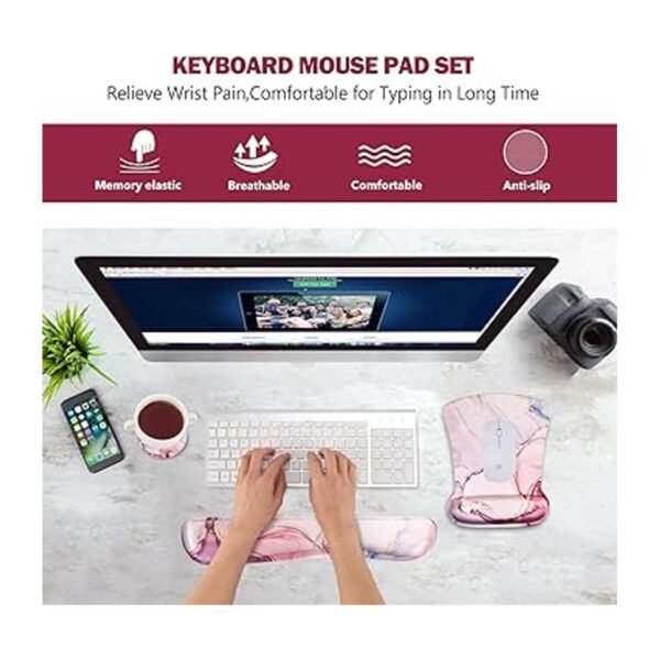 AIMSA Reposamuñecas ergonómico para teclado y mouse pad_4