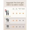 Cable USB C a USB C de 60 W 3.1 A paquete de 2 10 pies_2