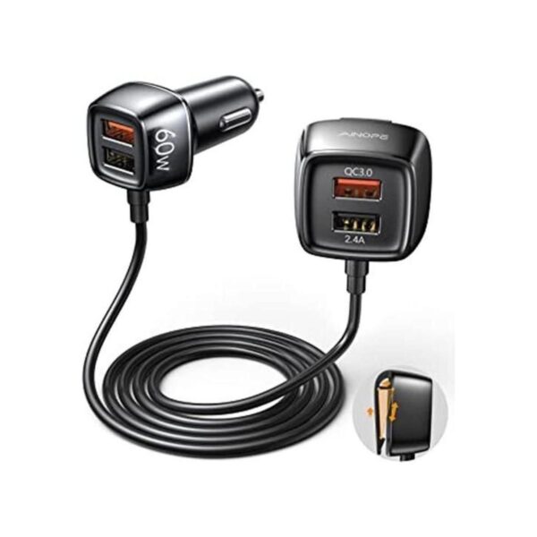 AINOPE Cargador de coche USB de 60 W 4 puertos_1