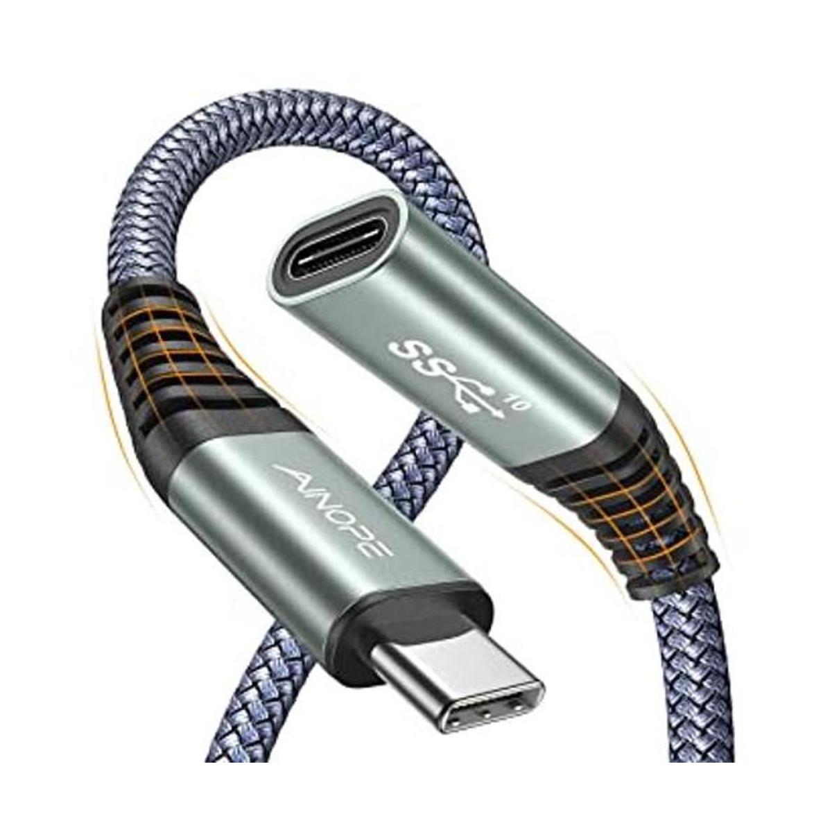 1 M3.3 pies Cable de extensión USB C trenzado de nailon