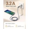 Paquete de 4 cables USB C 106.63.33.3 pies Cargador_5