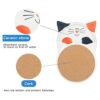 Juego de 4 posavasos divertidos para bebidas absorbentes_4