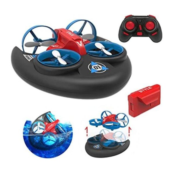 AIROKA Dron de 3 en 1 Sea Land and Air 360 con ruedas_1