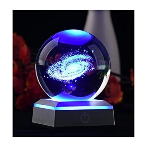AIRCEE Modelo 3D de bola de cristal galaxia con soporte_1
